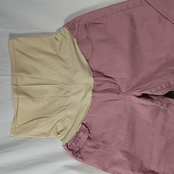 Flutter & Kick Maternity Skinny Ankle Jeans size 12 Rose Pink - Picture 2 of 16